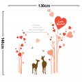  Deer in Love  Wall Stickers  